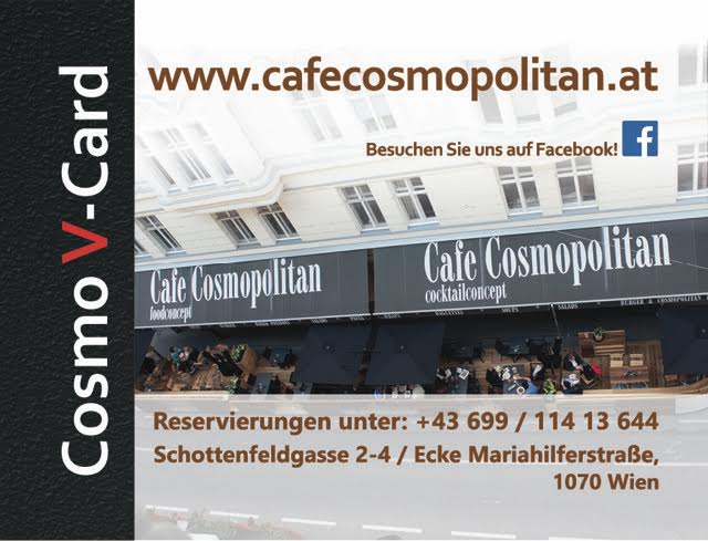 Cafe Cosmopolitan V-Card